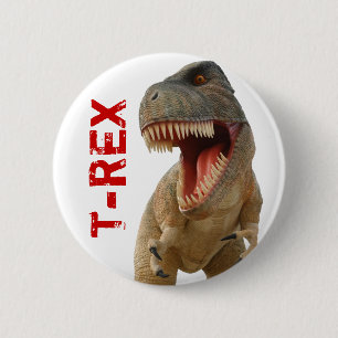 Tyrannosaurus Rex Button