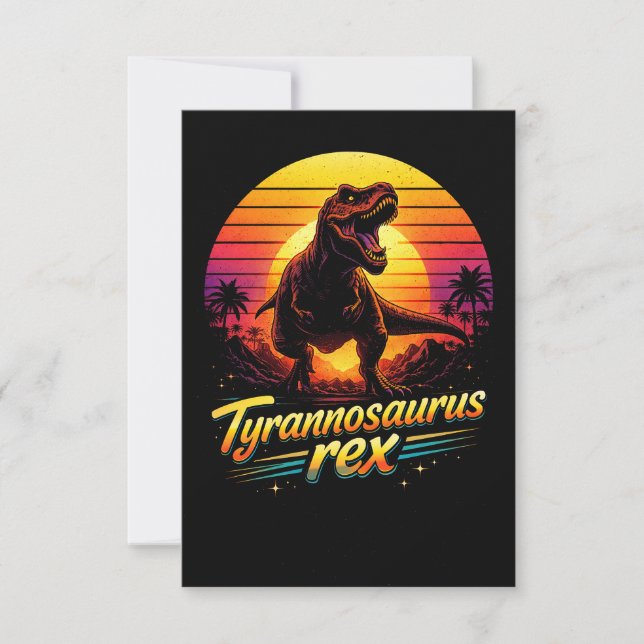 Tyrannosaurus Rex Dankeskarte (Vorderseite)