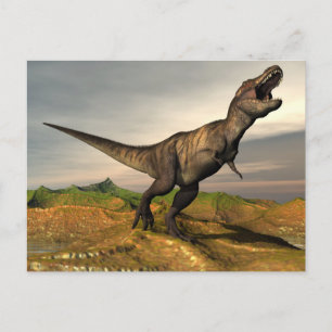 Tyrannosaurus rex dinosaur - 3D rendern Postkarte