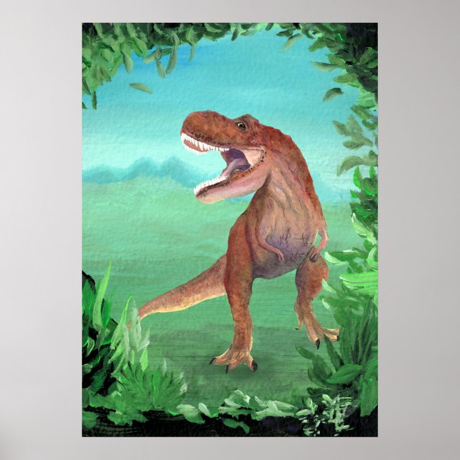 Tyrannosaurus Rex Dinosaur Poster (Vorne)