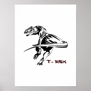 Tyrannosaurus rex Dinosaurier Poster