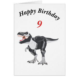 Tyrannosaurus Rex Editable Card mit Alter