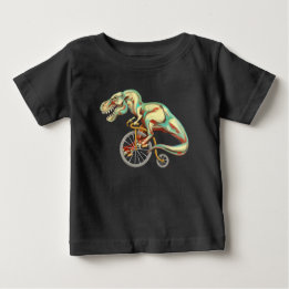 Tyrannosaurus Rex Fahrradfahren Baby T-shirt