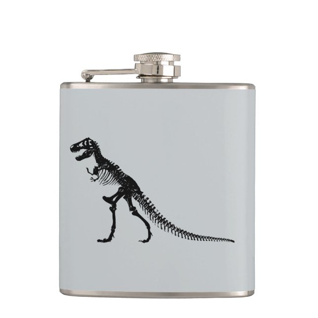 Tyrannosaurus Rex Flasche Flachmann (Vorderseite)