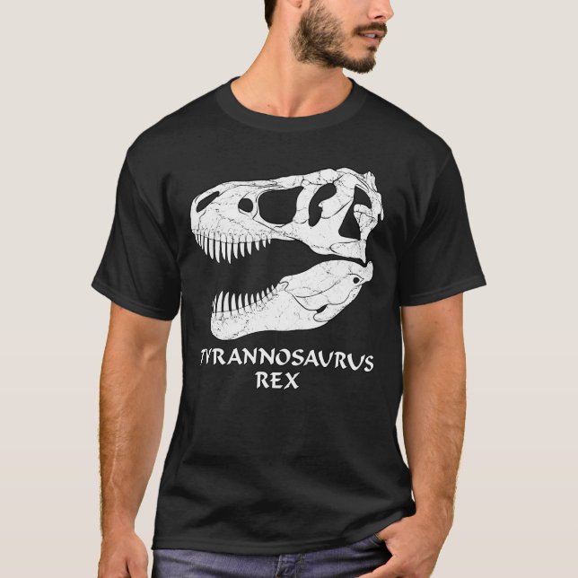 Tyrannosaurus Rex Fossil Skull T - Shirt (Vorderseite)