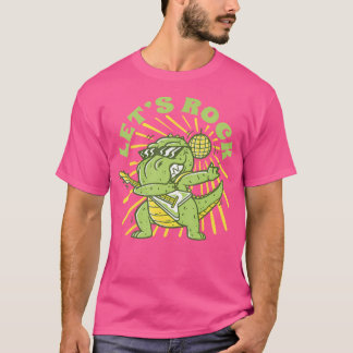 Tyrannosaurus Rex Gitarre spielen T-Rex Funny Din T-Shirt