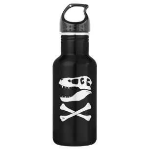 Tyrannosaurus-Rex-Piratenflagge Edelstahlflasche