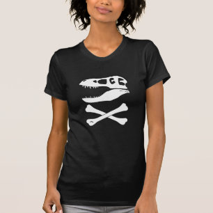 Tyrannosaurus-Rex-Piratenflagge T-Shirt