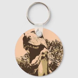 Tyrannosaurus Rex Pop Art Art Schlüsselanhänger