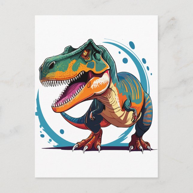 Tyrannosaurus Rex Postkarte (Vorderseite)