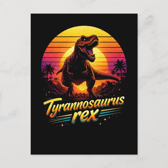 Tyrannosaurus Rex Postkarte (Vorderseite)