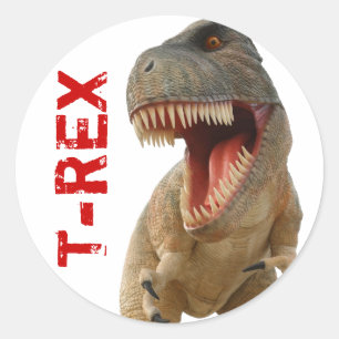 Tyrannosaurus Rex Runder Aufkleber