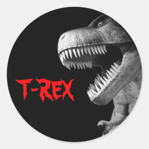 Tyrannosaurus Rex Runder Aufkleber