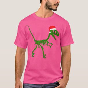 Tyrannosaurus Rex Skeleton Weihnachtsmannmütze Din T-Shirt