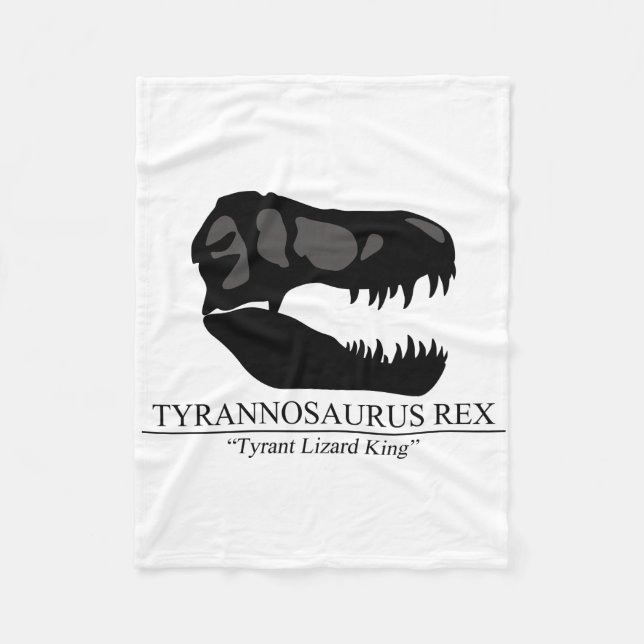 Tyrannosaurus Rex Skull Fleecedecke (Vorderseite)