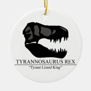Tyrannosaurus Rex Skull Keramikornament