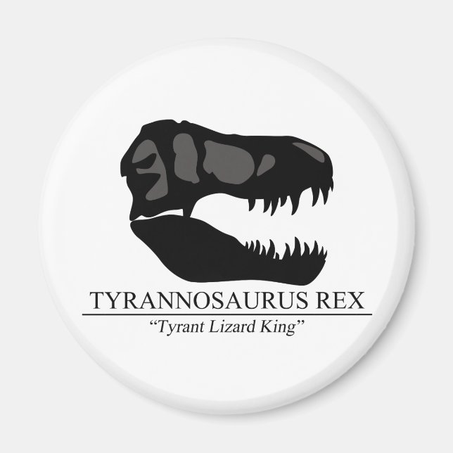 Tyrannosaurus Rex Skull Magnet (Vorne)