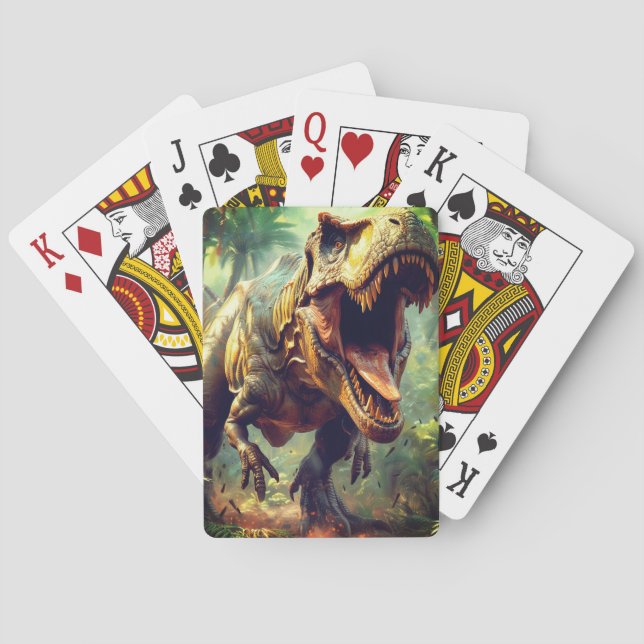 Tyrannosaurus Rex Spielkarten (Rückseite)