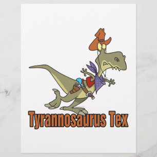 Tyrannosaurus rex tex Cowboy Dinosaurier