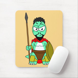 Tyrannosaurus Rex verkleidet als Leonidas. Mousepad
