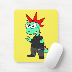 Tyrannosaurus Rex verkleidete sich als Punk. Mousepad