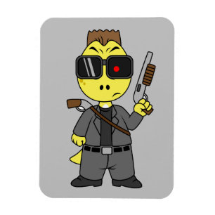 Tyrannosaurus Rex verkleidete sich als Terminator. Magnet