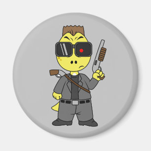 Tyrannosaurus Rex verkleidete sich als Terminator. Magnet