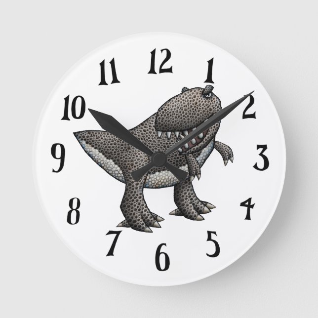 Tyrannosaurus Rex Wanduhr (Vorderseite)