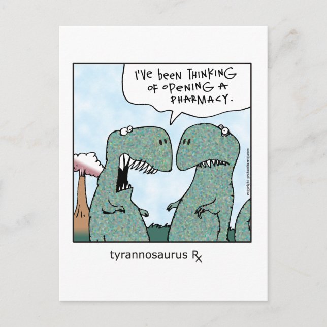 Tyrannosaurus Rx Postkarte (Vorderseite)