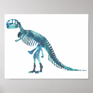 Tyrannosaurus-Skelett Poster