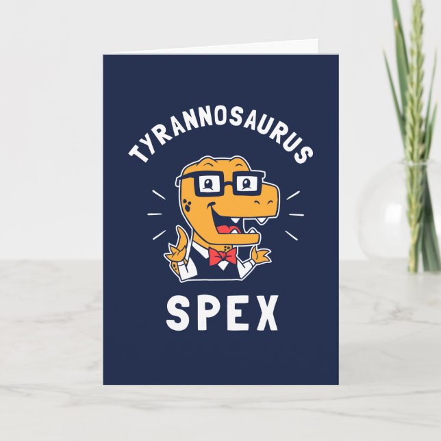 Tyrannosaurus Spex Karte (Vorderseite)