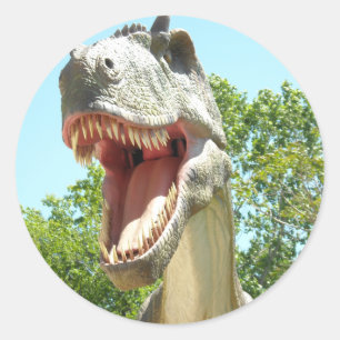 Tyrannosaurus T-Rex Dinosaurier Runder Aufkleber