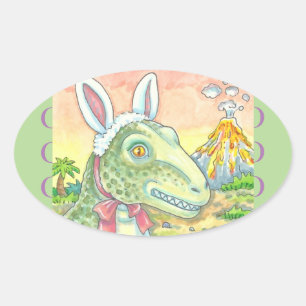 TYRANNOSAURUS T REX EASTER STICKERS