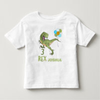 Tyrannosaurus Three Rex Dino 3. Geburtstag