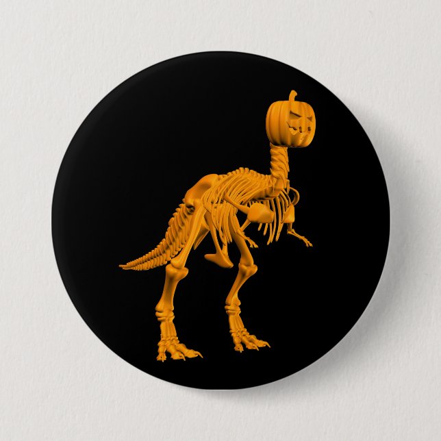 Tyrannosaurus tricktreatus button (Vorderseite)