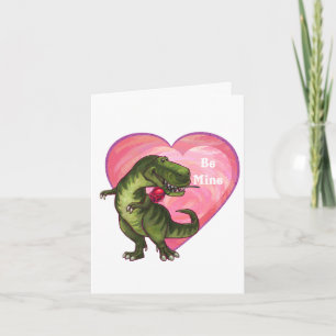 Tyrannosaurus Valentinstag Feiertagskarte