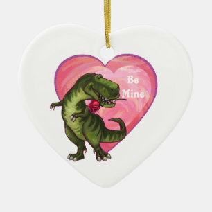 Tyrannosaurus Valentinstag Keramikornament