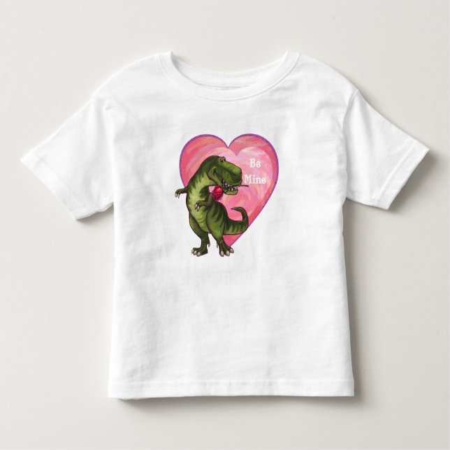 Tyrannosaurus Valentinstag Kleinkind T-shirt (Vorderseite)