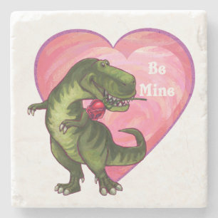 Tyrannosaurus Valentinstag Steinuntersetzer