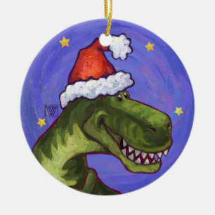 Tyrannosaurus Weihnachten Keramik Ornament