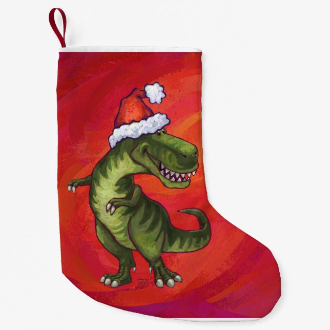 Tyrannosaurus-Weihnachten Kleiner Weihnachtsstrumpf (Vorderseite)