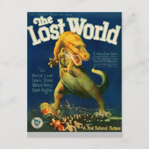 Tyrannosaurus zertrampelt alles postkarte