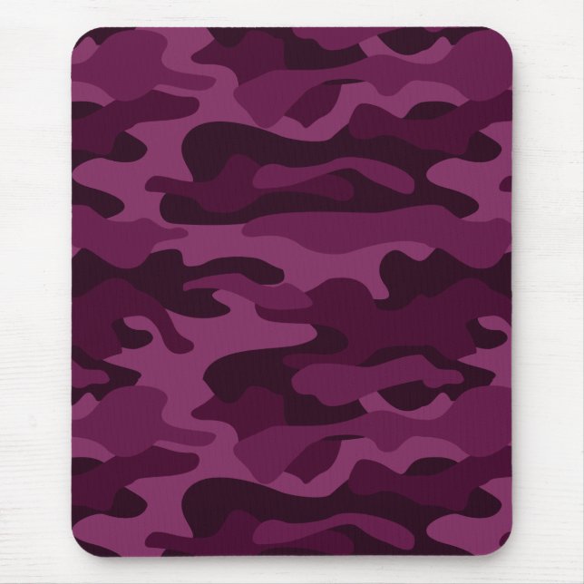 Tyrian Lila Monocolor Camouflage Mousepad (Vorne)