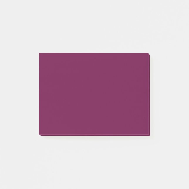 Tyrian Lila Solid Color Post-it Klebezettel (Vorderseite)