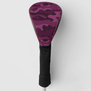 Tyrian Purple Monocolor Camo Golf Headcover