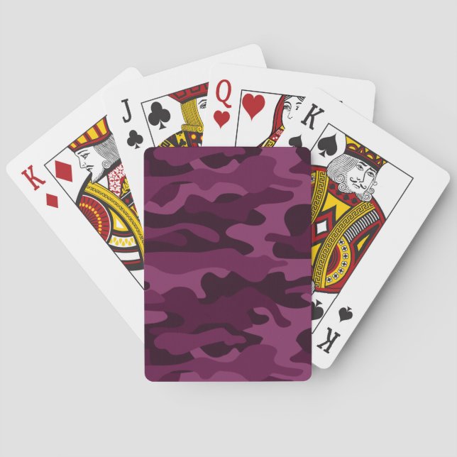Tyrian Purple Monocolor-Tarnung Spielkarten (Rückseite)