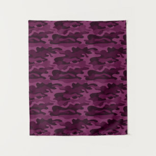 Tyrian Purple Monocolor-Tarnung Wandteppich