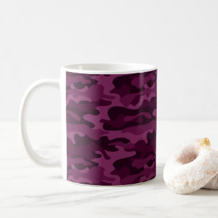 Tyrianische Lila Monocolor-Camouflage Kaffeetasse