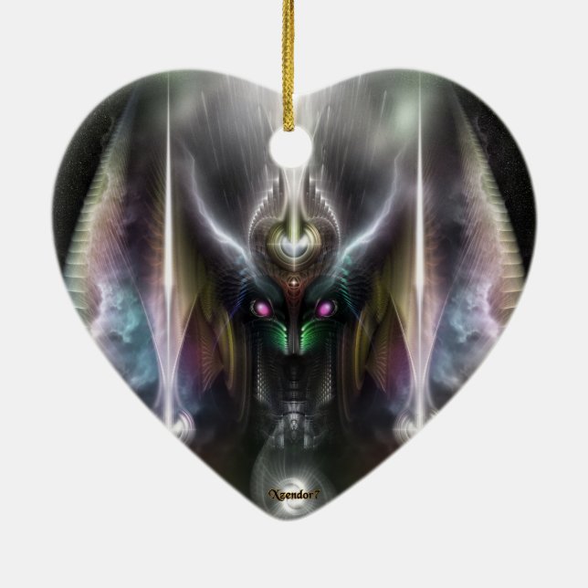 Tyrinan der Horikingott des Krieges Keramik Ornament (Hinten)