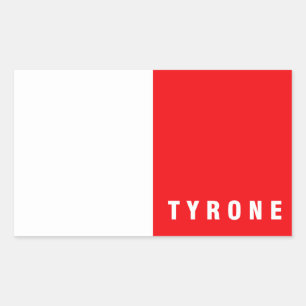 Tyrone Landkreis Fahne Nord Irland vereintes König Rechteckiger Aufkleber